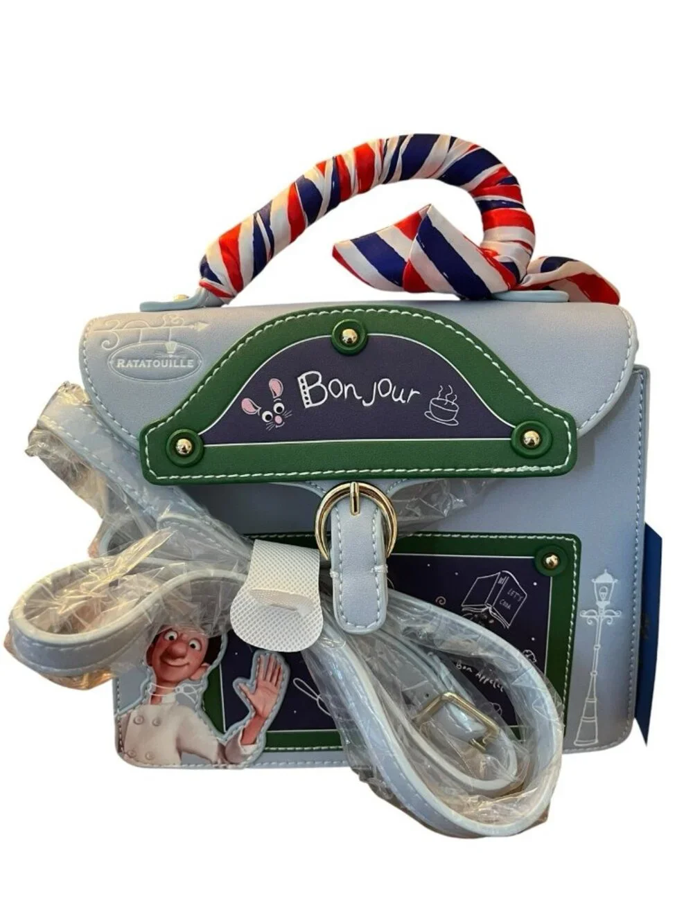 Danielle Nicole Ratatouille Friends In Paris Convertible Crossbody Bag Purse NWT - Picture 2 of 7